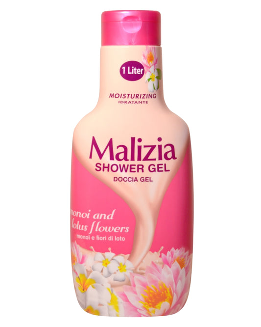 MALIZIA SHOWER GEL MONOI AND LOTUS FLOWERS 1L