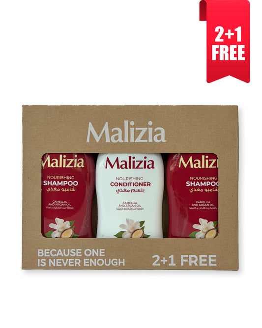 2* Malizia shampoo Argan + 1* Malizia conditioner Argan FREE