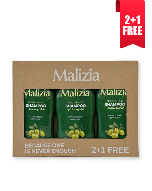 2* Malizia shampoo Olive + 1* Malizia shampoo Olive FREE