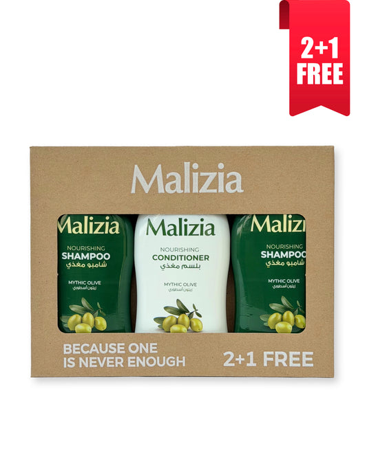 2* Malizia shampoo Olive + 1* Malizia conditioner Olive FREE