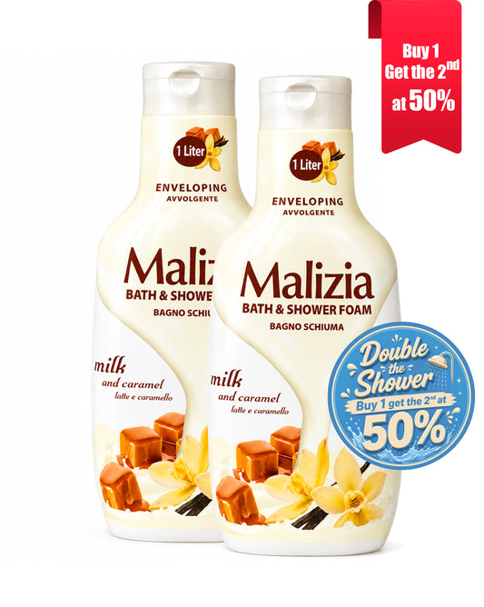 Buy 1 get the second 50% Caramel And mil shower gel 1 L