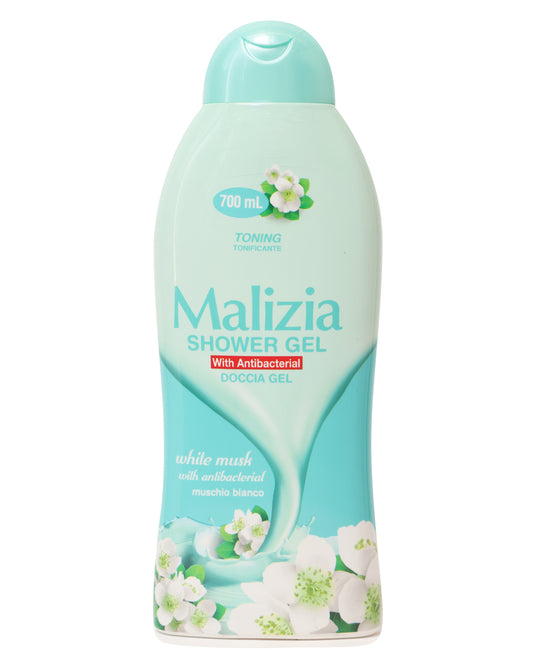 MALIZIA SHOWER GEL WHITE MUSK 700ML