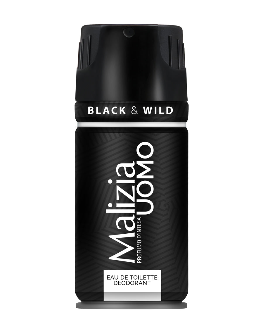 MALIZIA UOMO DEODORANT BLACK & WILD 150ML