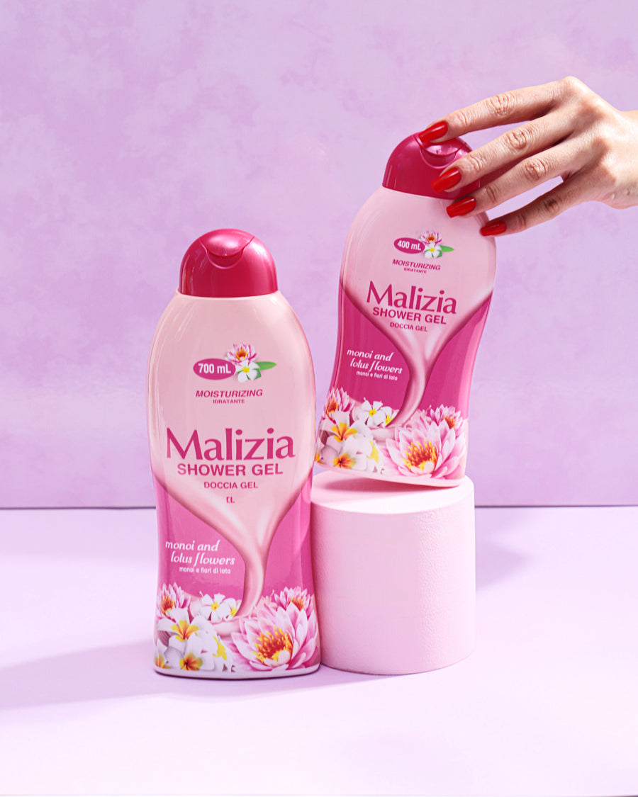 MALIZIA SHOWER GEL MONOI AND LOTUS FLOWERS 400ML