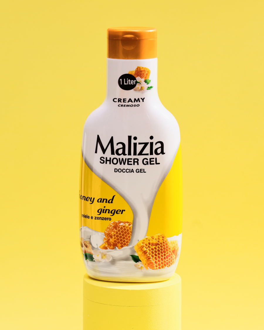 MALIZIA SHOWER GEL HONEY AND GINGER 1L