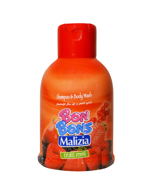 MALIZIA BONBONS SHAMPOO AND BODY WASH RED FRUIT 400ML