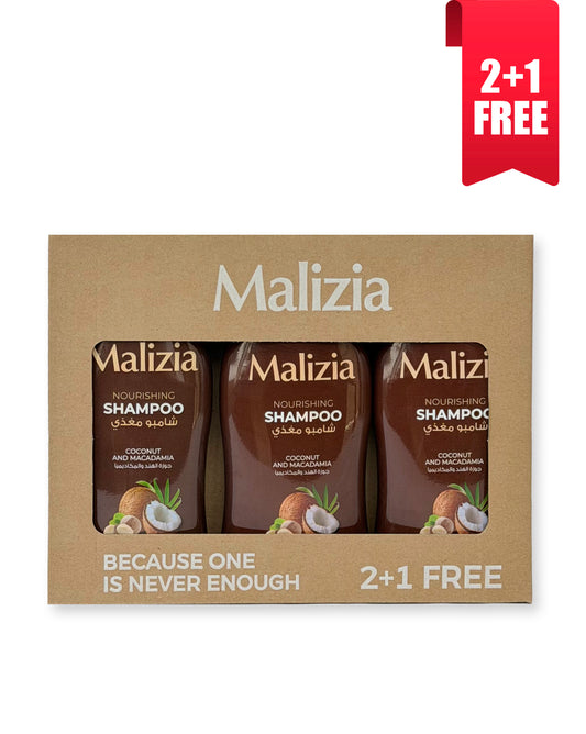 2* Malizia shampoo Coconut + 1* Malizia shampoo Coconut FREE