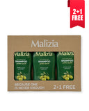 2* Malizia shampoo Olive + 1* Malizia shampoo Olive FREE