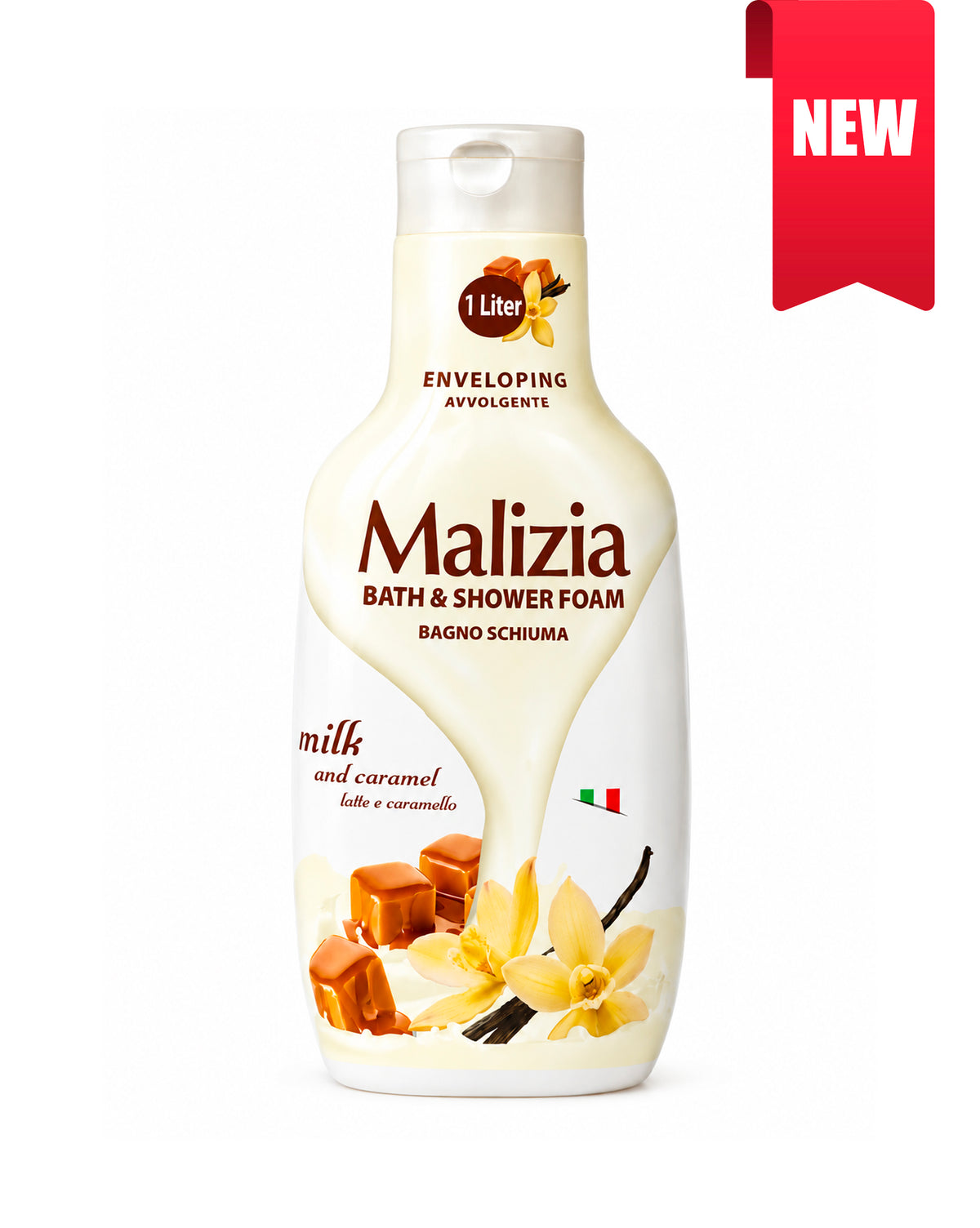 Malizia Bath  - Foam Milk and Caramel 1L (L)