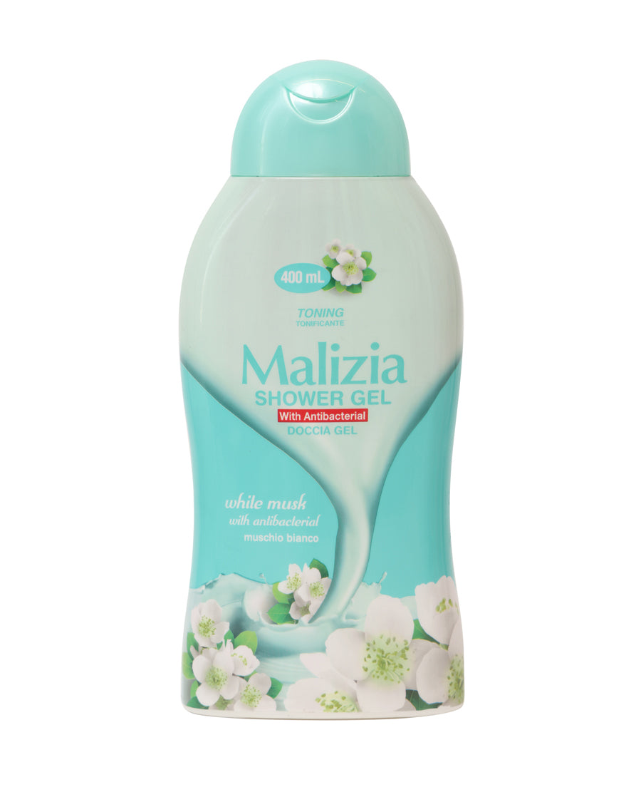 MALIZIA SHOWER GEL WHITE MUSK 400ML